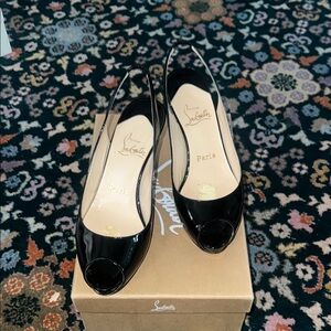 Christian Louboutin Black Patent Leather Heels